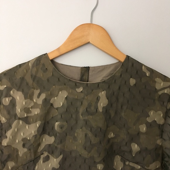 ASOS long sleeve camo top with mesh overlay - Picture 5 of 7